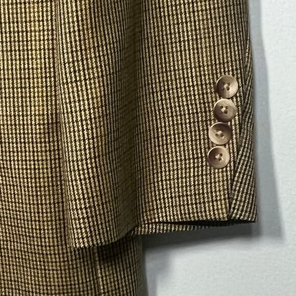 Vintage 90s Nautica Mens Size 41R Pure Wool Houndstooth Sports Coat Blazer - Picture 7 of 11